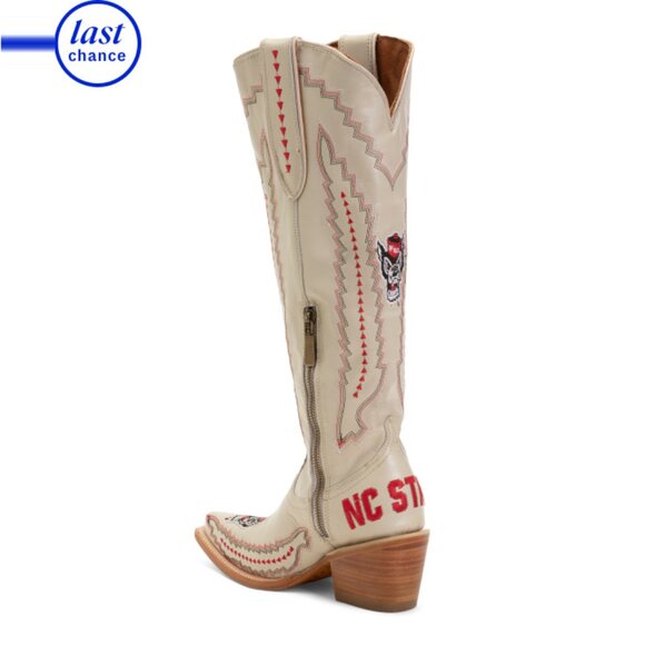 VACCARI BOOTS  Mexico Leather North Carolina State Madison Tall Western Boots - Picture 2 of 2